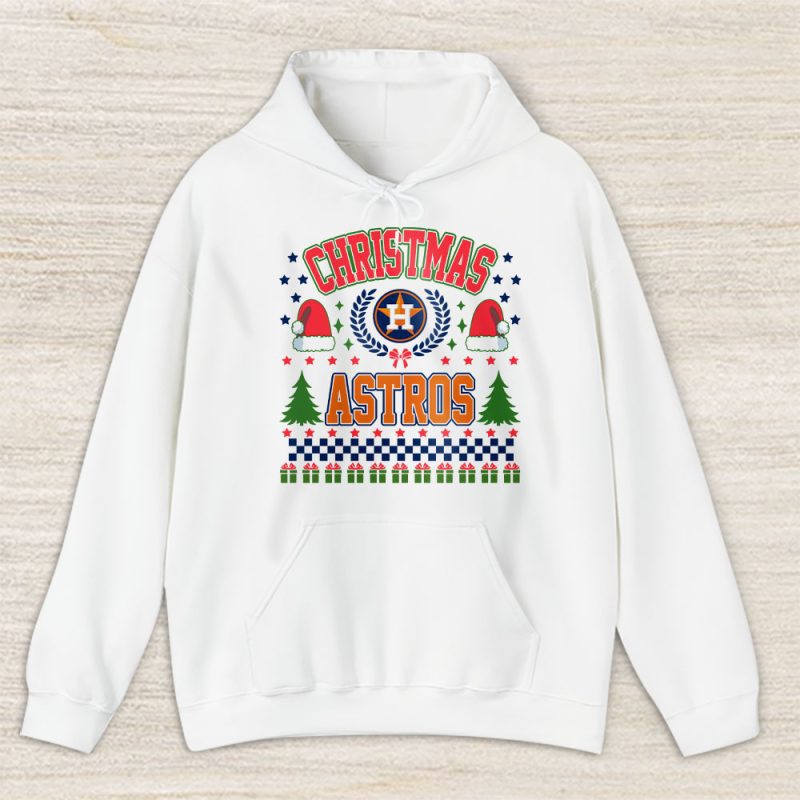 Houston Astros Merry Christmas MLB Gift For Fan Cute Santa Hohoho Unisex Hoodie TAS21751