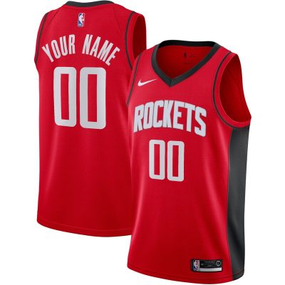 Houston Rockets Custom Swingman Jersey - Icon Edition - Red