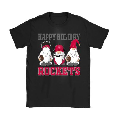 Houston Rockets Merry Christmas NBA Gift For Fan Christmas Gnomes Unisex T-Shirt Cotton Tee TAT21416