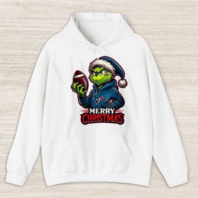 Houston Texans Merry Christmas NFL Gift For Fan Cute Grinch Unisex Hoodie TAS20595