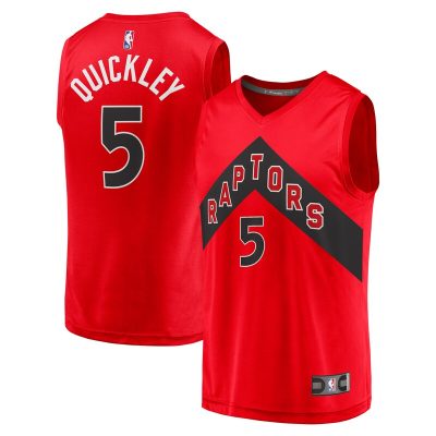 Immanuel Quickley Toronto Raptors Fast Break Player Jersey - Icon Edition - Red