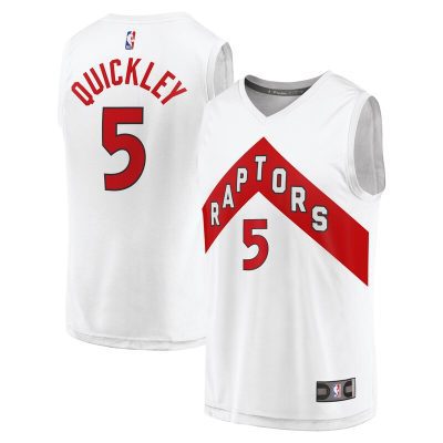 Immanuel Quickley Toronto Raptors Youth Fast Break Player Jersey - Association Edition - White