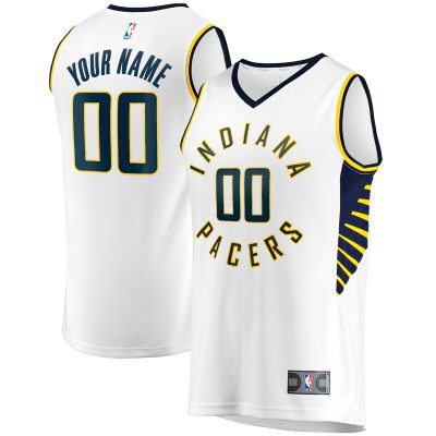 Indiana Pacers Fast Break Custom Replica Jersey - Association Edition - White