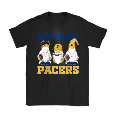 Indiana Pacers Merry Christmas NBA Gift For Fan Christmas Gnomes Unisex T-Shirt Cotton Tee TAT21422