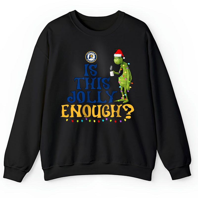 Indiana Pacers Merry Christmas NBA Gift For Fan Cute Grinch Unisex Sweatshirt TAH21421