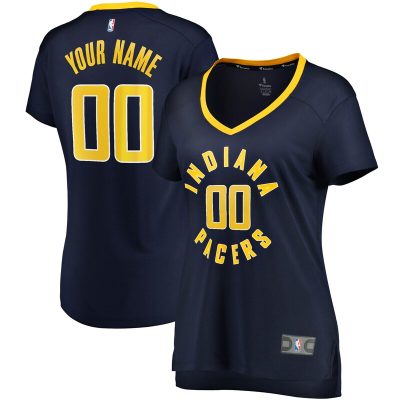 Indiana Pacers Women's Fast Break Custom Jersey Navy - Icon Edition