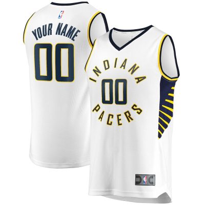 Indiana Pacers Youth Fast Break Custom Replica Jersey White - Association Edition