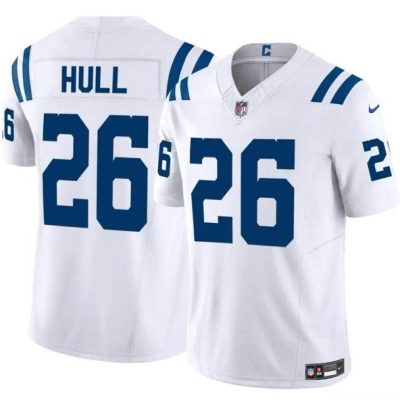 Indianapolis Colts #26 Evan Hull White 2024 F.U.S.E. Vapor Limited Football Stitched Jersey