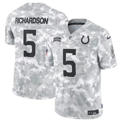 Indianapolis Colts #5 Anthony Richardson Arctic Camo 2024 F.U.S.E. Salute to Service Limited Football Stitched Jersey