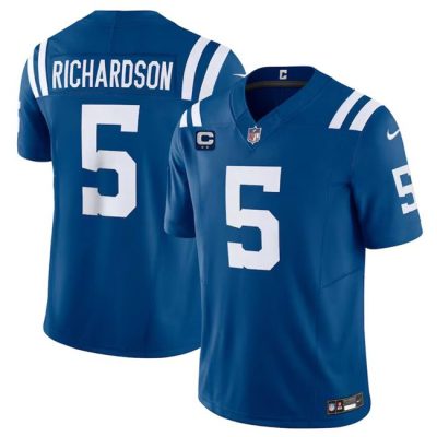 Indianapolis Colts #5 Anthony Richardson Blue 2024 F.U.S.E. With 2-Star C Patch Vapor Limited Football Stitched Jersey