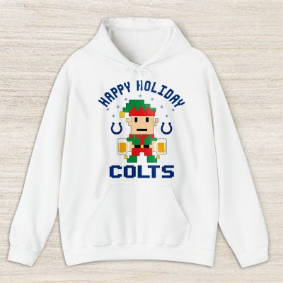 Indianapolis Colts Merry Christmas NFL Gift For Fan Cute Elf Happy Holiday Unisex Hoodie TAS20627