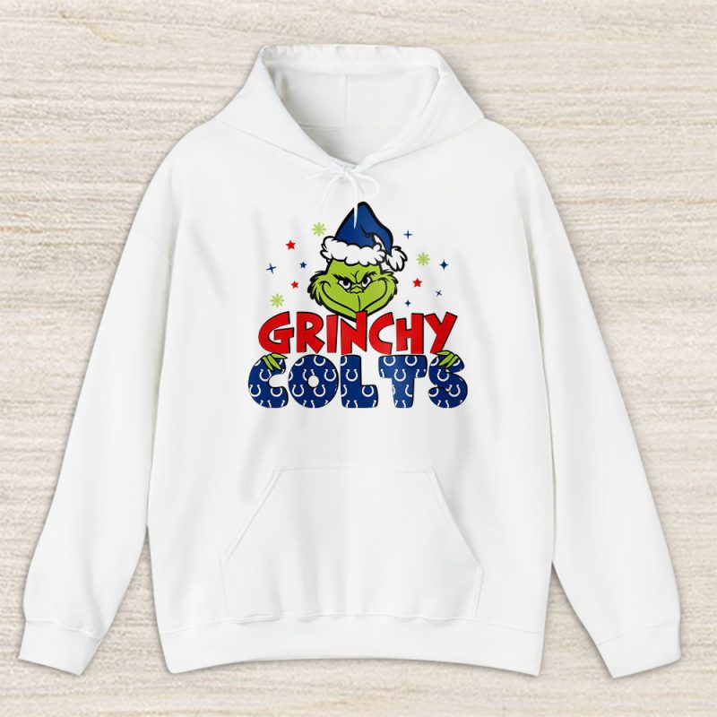 Indianapolis Colts Merry Christmas NFL Gift For Fan Cute Grinch Unisex Hoodie TAS20654