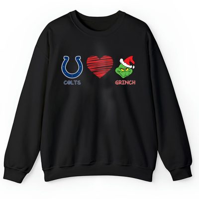 Indianapolis Colts Merry Christmas NFL Gift For Fan Cute Grinch Unisex Sweatshirt TAH20653