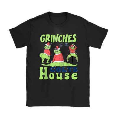 Indianapolis Colts Merry Christmas NFL Gift For Fan Cute Grinch Unisex T-Shirt Cotton Tee TAT20652