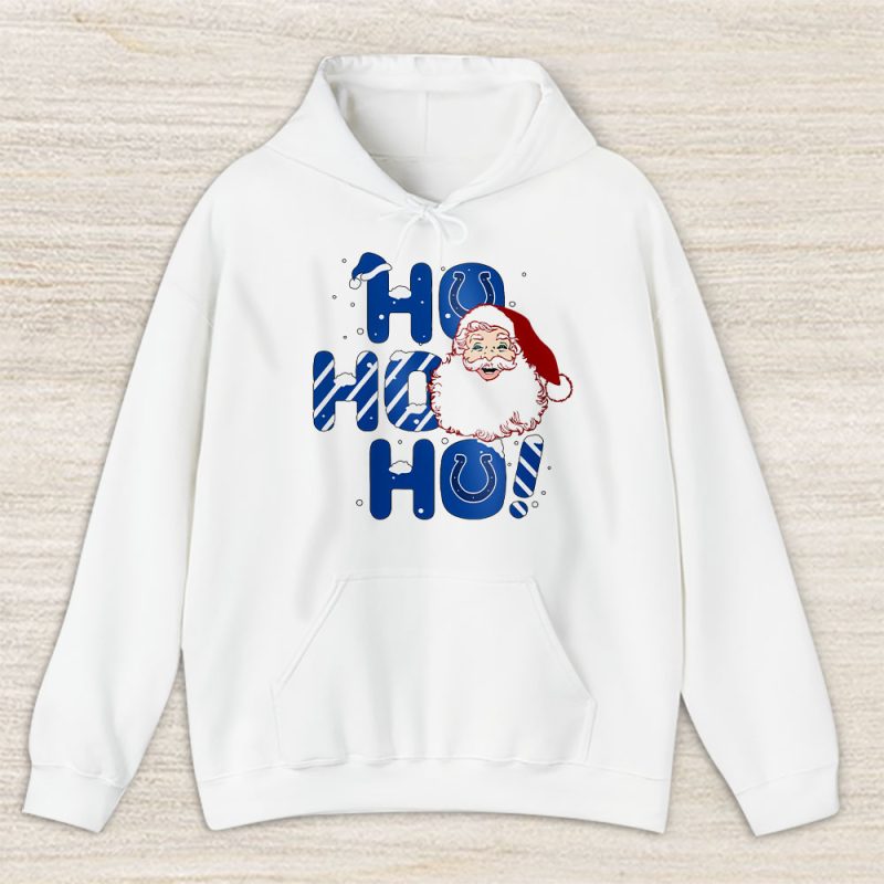 Indianapolis Colts Merry Christmas NFL Gift For Fan Cute Santa Hohoho Unisex Hoodie TAS20628