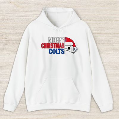 Indianapolis Colts Merry Christmas NFL Gift For Fan Cute Santa Hohoho Unisex Hoodie TAS20631