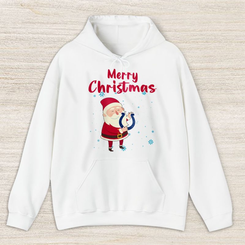 Indianapolis Colts Merry Christmas NFL Gift For Fan Cute Santa Hohoho Unisex Hoodie TAS20636