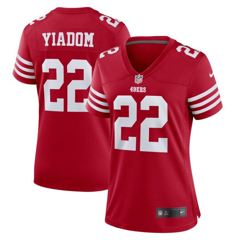 Isaac Yiadom San Francisco 49ers Women's Team Game Jersey - Scarlet