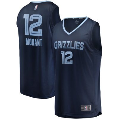 Ja Morant Memphis Grizzlies Big & Tall Fast Break Player Jersey - Navy - Icon Edition