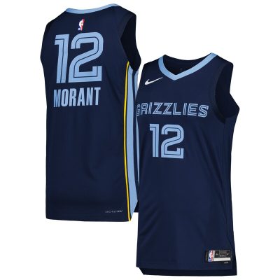 Ja Morant Memphis Grizzlies Jersey - Icon Edition - Navy