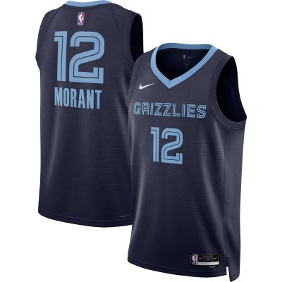 Ja Morant Memphis Grizzlies Swingman Jersey - Icon Edition - Navy