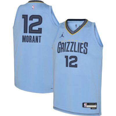 Ja Morant Memphis Grizzlies Youth Swingman Jersey - Statement Edition - Light Blue