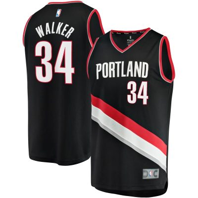 Jabari Walker Portland Trail Blazers Fast Break Replica Jersey - Icon Edition - Black