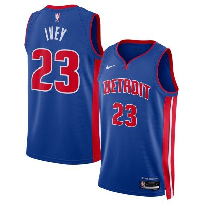 Jaden Ivey Detroit Pistons 2022 NBA Draft First Round Pick Swingman Jersey - Icon Edition - Blue