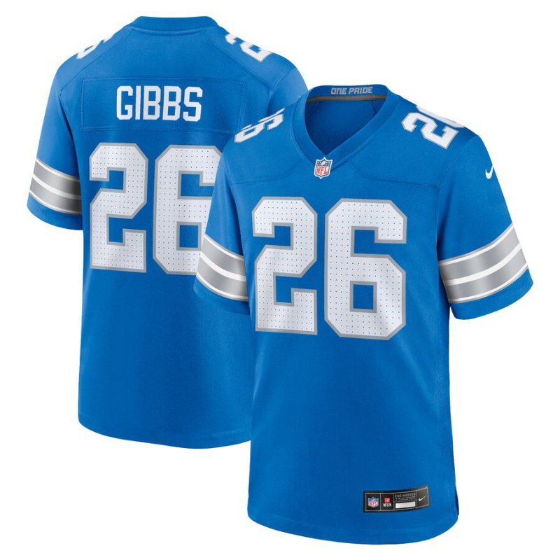 Jahmyr Gibbs Detroit Lions Game Jersey - Blue