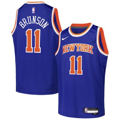 Jalen Brunson New York Knicks Youth Swingman Jersey - Icon Edition - Blue