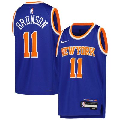 Jalen Brunson New York Knicks Youth Swingman Jersey - Icon Edition - Blue