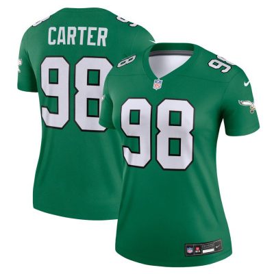 Jalen Carter Philadelphia Eagles Women's Legend Jersey - Kelly Green