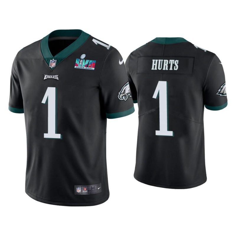 Jalen Hurts Philadelphia Eagles Super Bowl LVII Black Vapor Limited Jersey