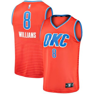 Jalen Williams Oklahoma City Thunder Fast Break Replica Player Jersey - Statement Edition - Orange