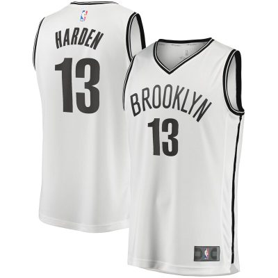 James Harden Brooklyn Nets Fast Break Replica Jersey White - Association Edition