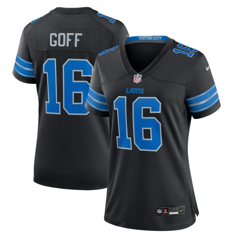 Jared Goff Detroit Lions Women's 2nd Alternate Game Jersey - Black