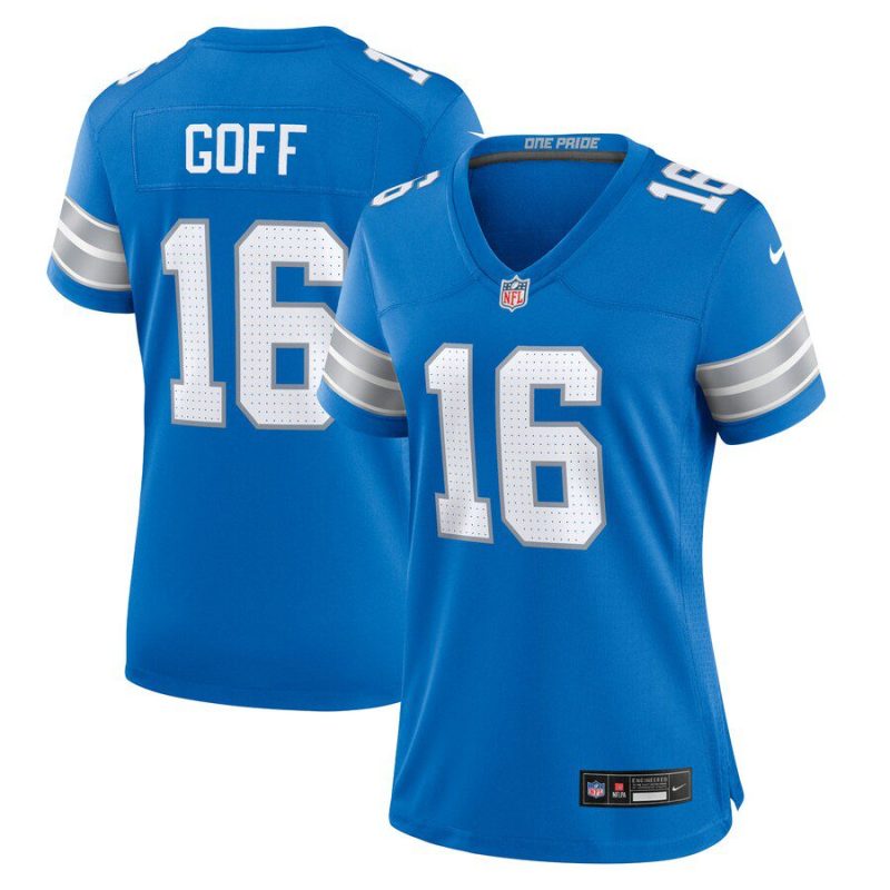 Jared Goff Detroit Lions Women's Game Jersey - Blue