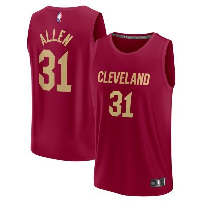 Jarrett Allen Cleveland Cavaliers Fast Break Replica Jersey - Icon Edition - Wine