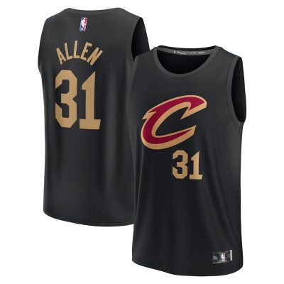 Jarrett Allen Cleveland Cavaliers Fast Break Replica Jersey - Statement Edition - Black