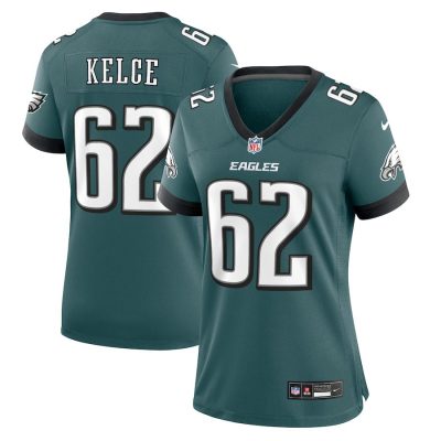 Jason Kelce Philadelphia Eagles Women's Team Game Jersey - Midnight Green