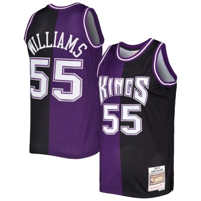 Jason Williams Sacramento Kings Hardwood Classics 2000/01 Split Swingman Jersey - Purple/Black