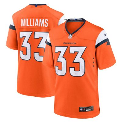 Javonte Williams Denver Broncos Game Jersey - Orange