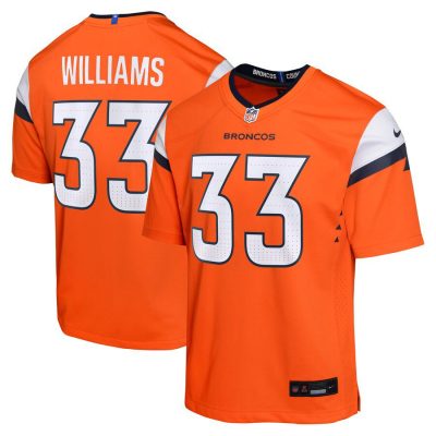 Javonte Williams Denver Broncos Youth Game Jersey - Orange