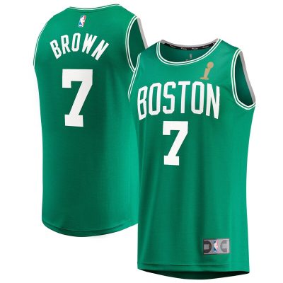 Jaylen Brown Boston Celtics 2024 NBA Finals Champions Fast Break Replica Player Jersey - Kelly Green - Icon Edition