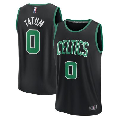 Jayson Tatum Boston Celtics Fast Break Replica Player Jersey - Statement Edition - Black