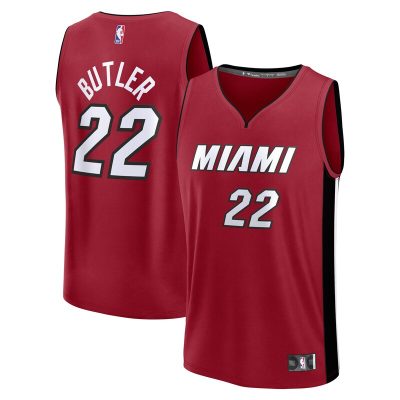 Jimmy Butler Miami Heat Fast Break Replica Player Jersey - Statement Edition - Red