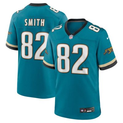 Jimmy Smith Jacksonville Jaguars Prowler Throwback Retired Player Game Jersey - Teal