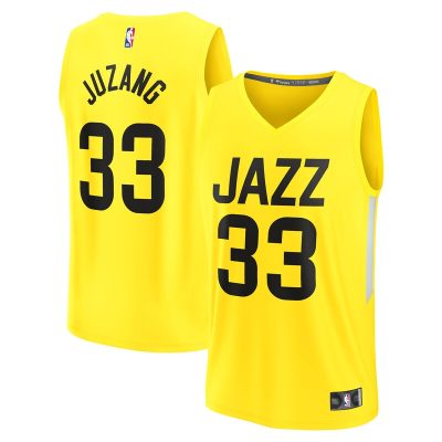 Johnny Juzang Utah Jazz Fast Break Replica Player Jersey - Icon Edition - Yellow