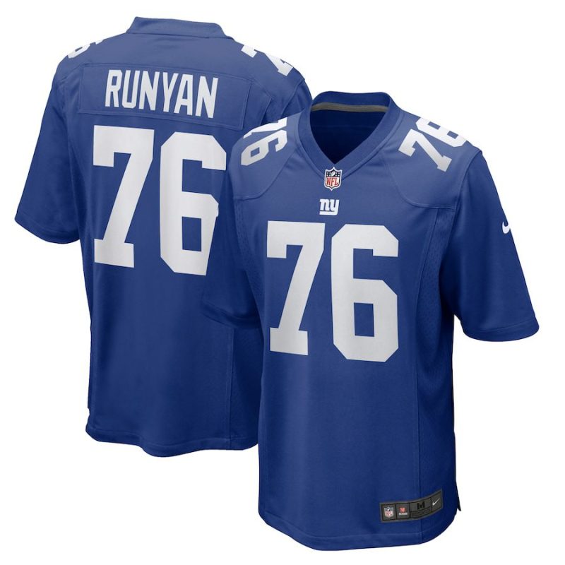 Jon Runyan New York Giants Team Game Jersey - Royal