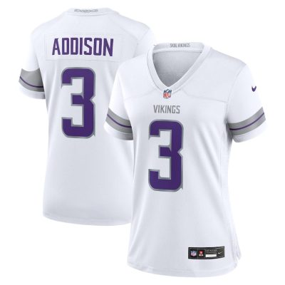 Jordan Addison Minnesota Vikings Women's Alternate Game Player Jersey - White